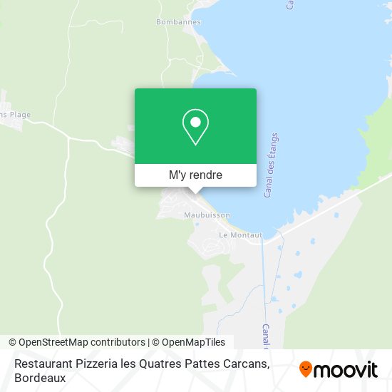 Restaurant Pizzeria les Quatres Pattes Carcans plan