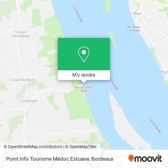 Point Info Tourisme Médoc Estuaire plan