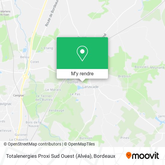 Totalenergies Proxi Sud Ouest (Alvéa) plan