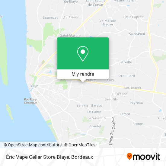 Éric Vape Cellar Store Blaye plan
