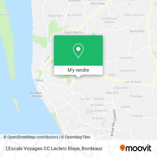 L'Escale Voyages CC Leclerc Blaye plan