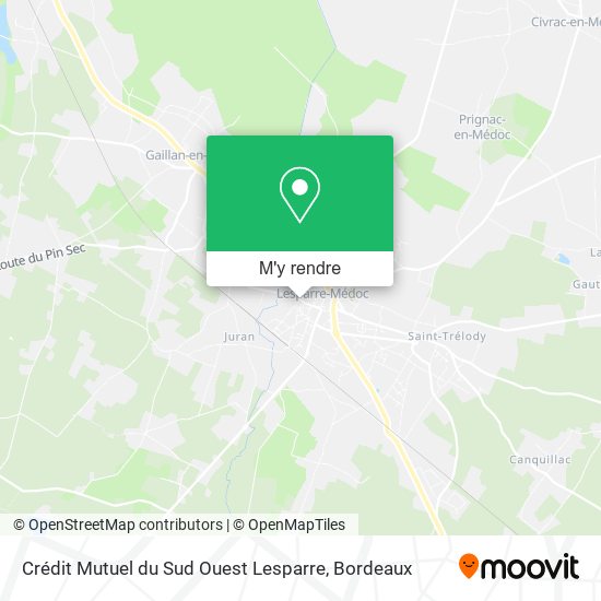 Crédit Mutuel du Sud Ouest Lesparre plan