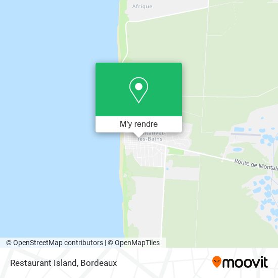 Restaurant Island plan