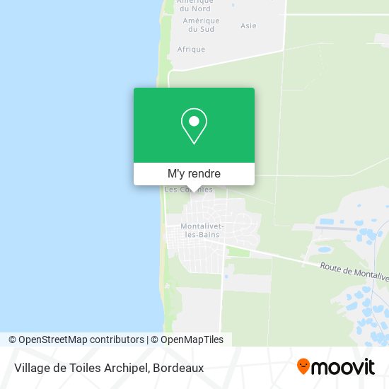 Village de Toiles Archipel plan