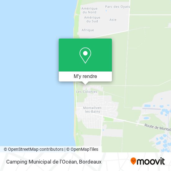 Camping Municipal de l'Océan plan
