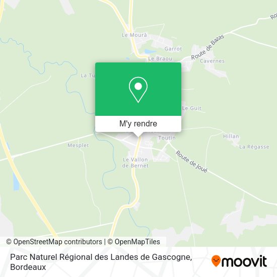 Parc Naturel Régional des Landes de Gascogne plan