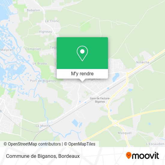 Commune de Biganos plan