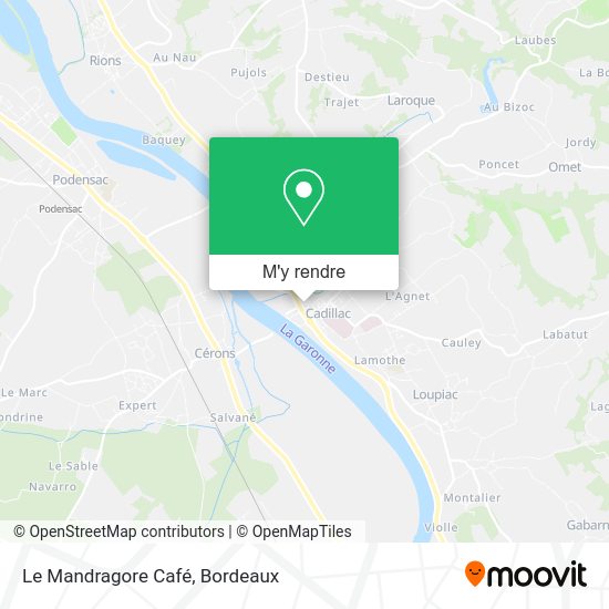 Le Mandragore Café plan