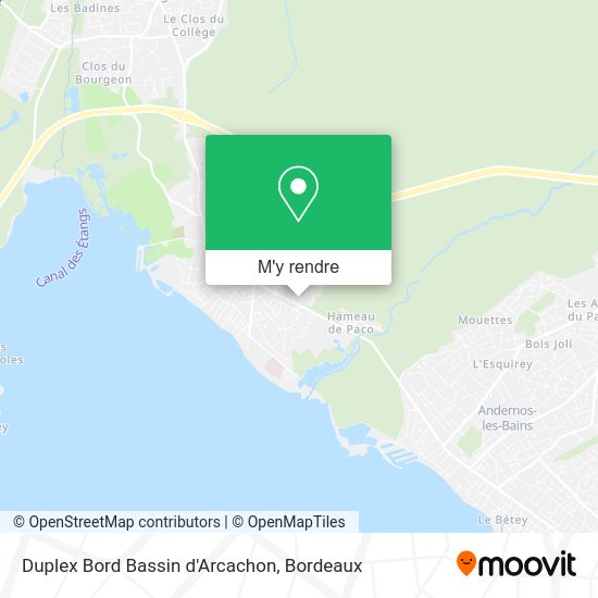 Duplex Bord Bassin d'Arcachon plan