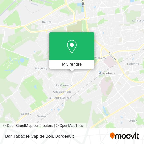 Bar Tabac le Cap de Bos plan