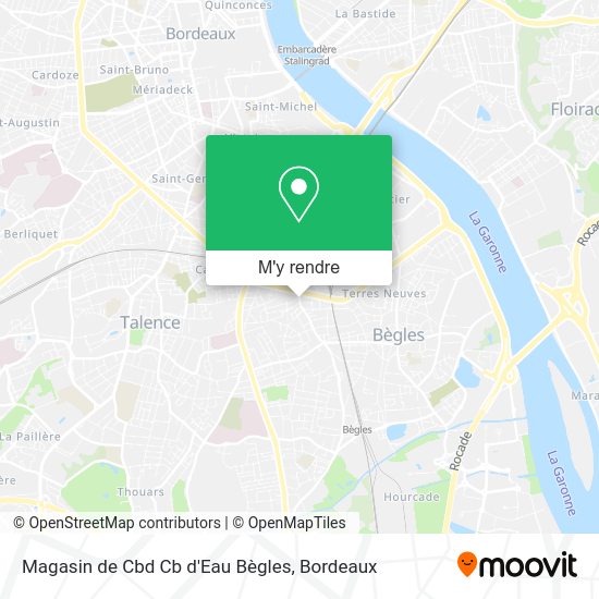Magasin de Cbd Cb d'Eau Bègles plan