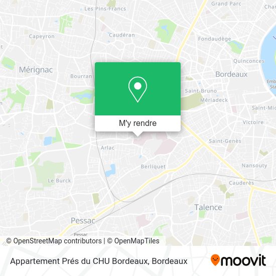 Appartement Prés du CHU Bordeaux plan