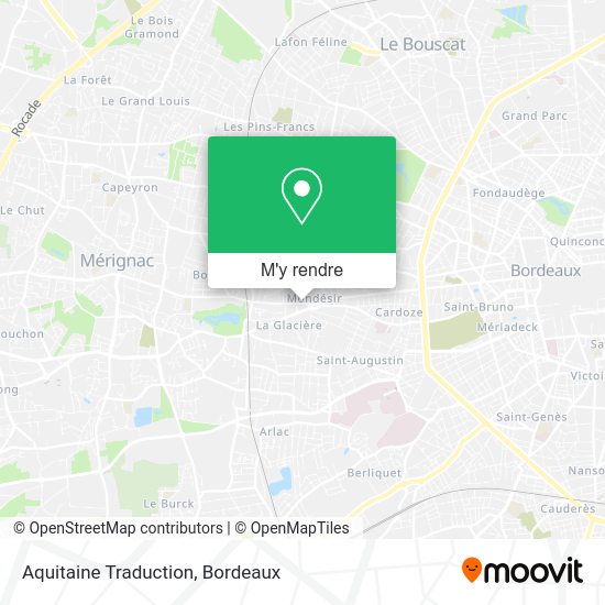 Aquitaine Traduction plan