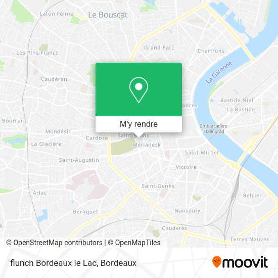 flunch Bordeaux le Lac plan