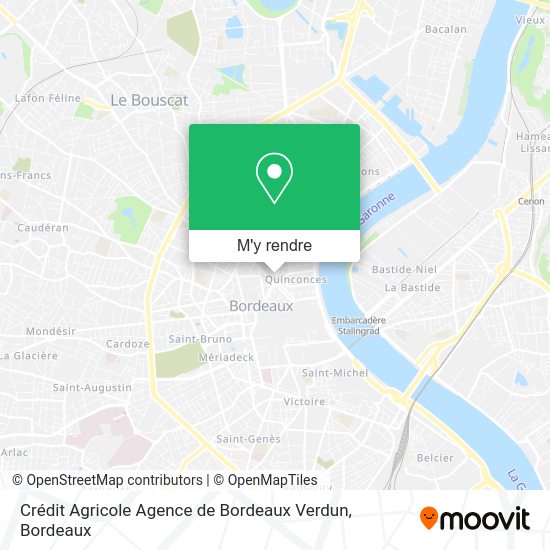 Crédit Agricole Agence de Bordeaux Verdun plan