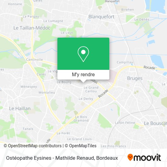 Ostéopathe Eysines - Mathilde Renaud plan