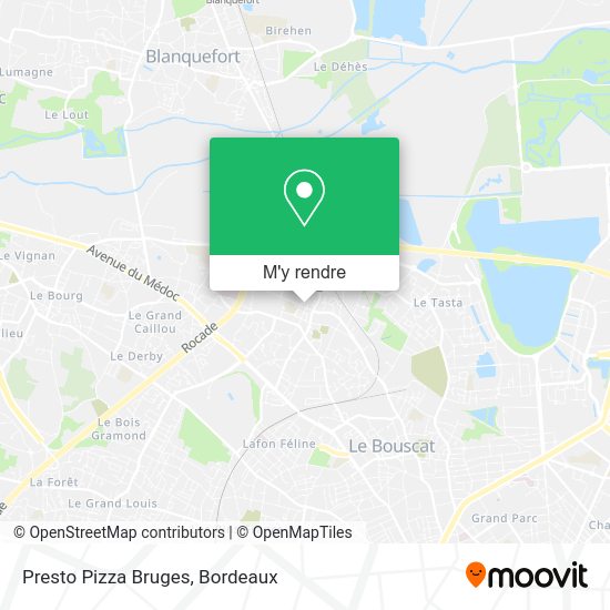 Presto Pizza Bruges plan