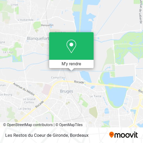 Les Restos du Coeur de Gironde plan