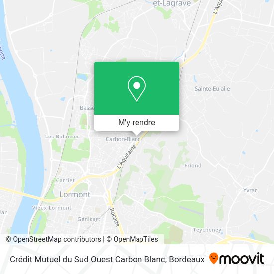 Crédit Mutuel du Sud Ouest Carbon Blanc plan