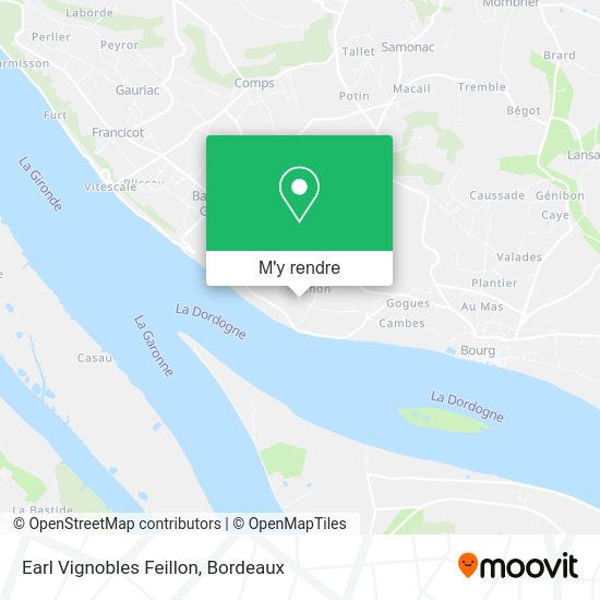 Earl Vignobles Feillon plan