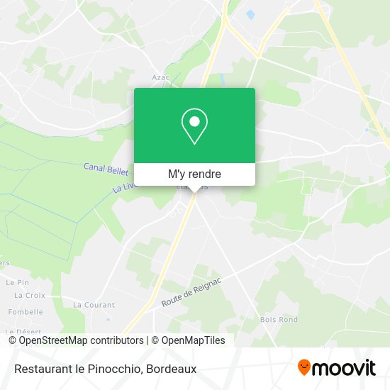Restaurant le Pinocchio plan