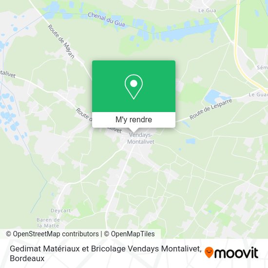 Gedimat Matériaux et Bricolage Vendays Montalivet plan