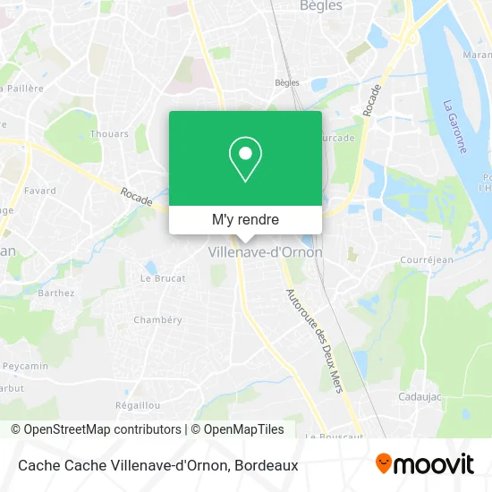 Cache Cache Villenave-d'Ornon plan