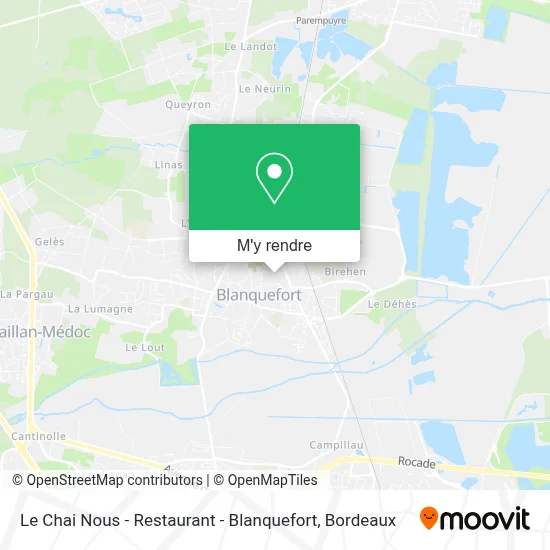 Le Chai Nous - Restaurant - Blanquefort plan