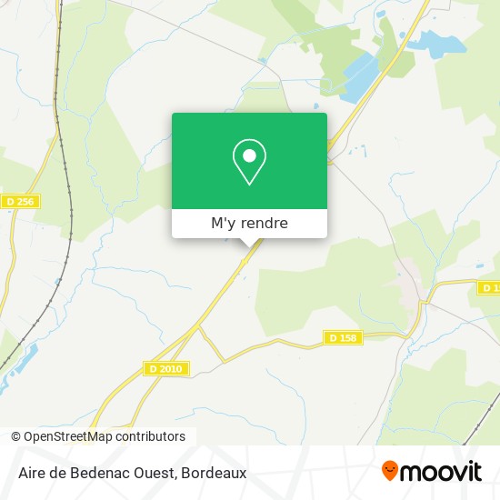 Aire de Bedenac Ouest plan