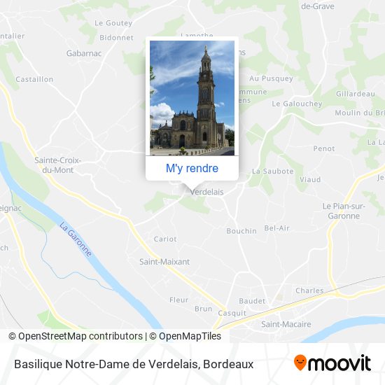 Basilique Notre-Dame de Verdelais plan