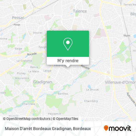 Maison D'arrêt Bordeaux Gradignan plan