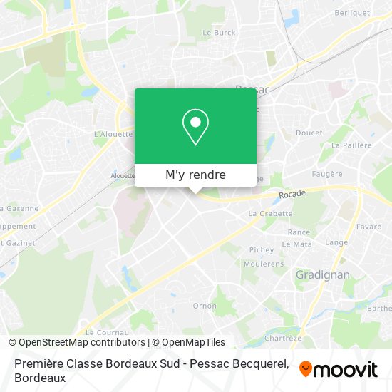 Première Classe Bordeaux Sud - Pessac Becquerel plan