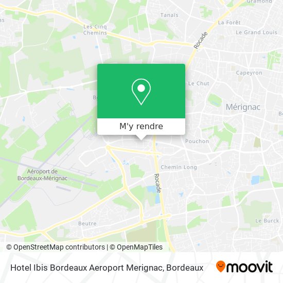 Hotel Ibis Bordeaux Aeroport Merignac plan