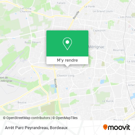 Arrêt Parc Peyrandreau plan