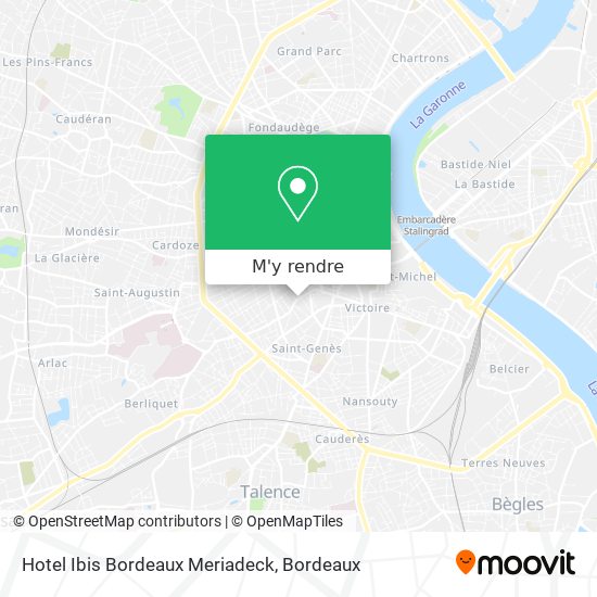Hotel Ibis Bordeaux Meriadeck plan