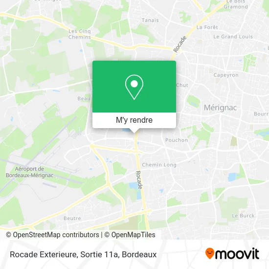 Rocade Exterieure, Sortie 11a plan