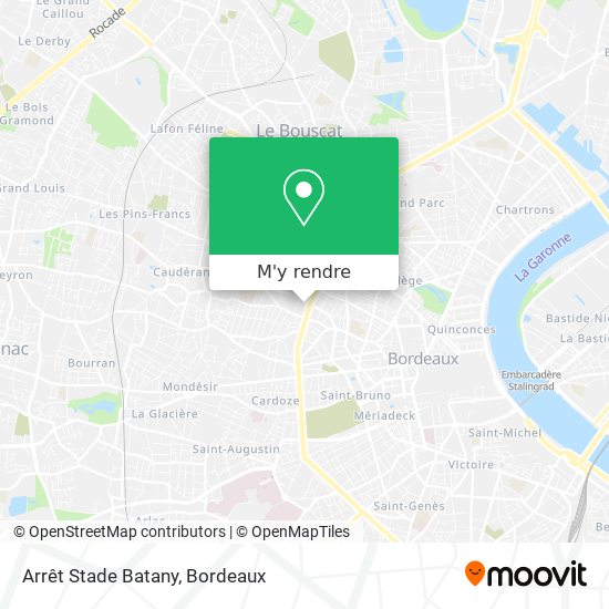 Arrêt Stade Batany plan