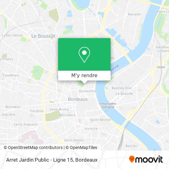 Arret Jardin Public - Ligne 15 plan