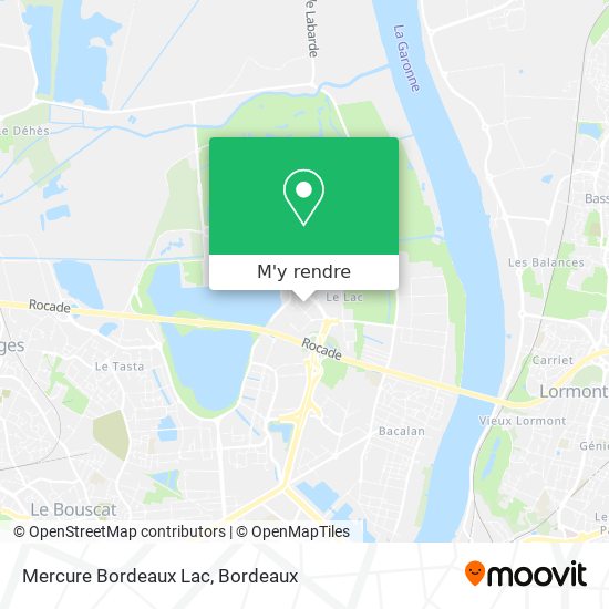 Mercure Bordeaux Lac plan