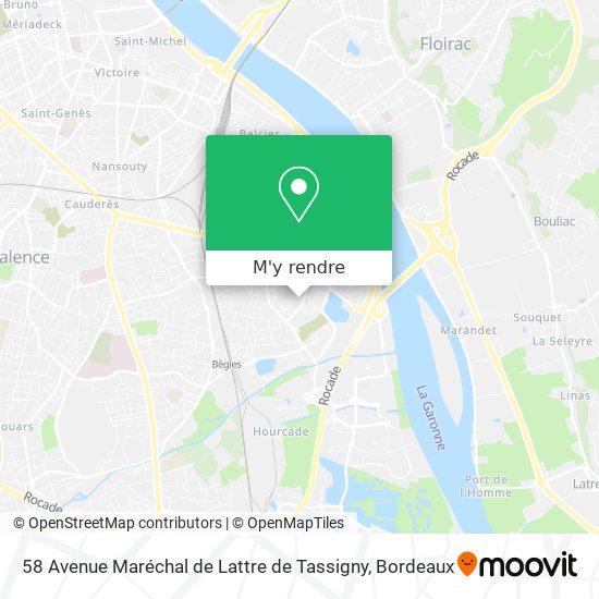 58 Avenue Maréchal de Lattre de Tassigny plan