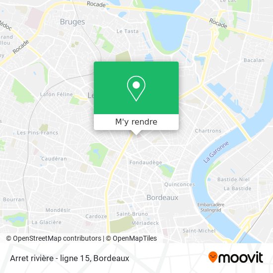 Arret rivière - ligne 15 plan