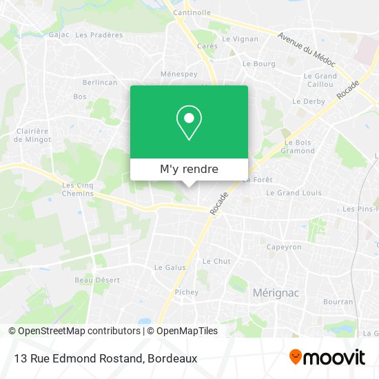 13 Rue Edmond Rostand plan