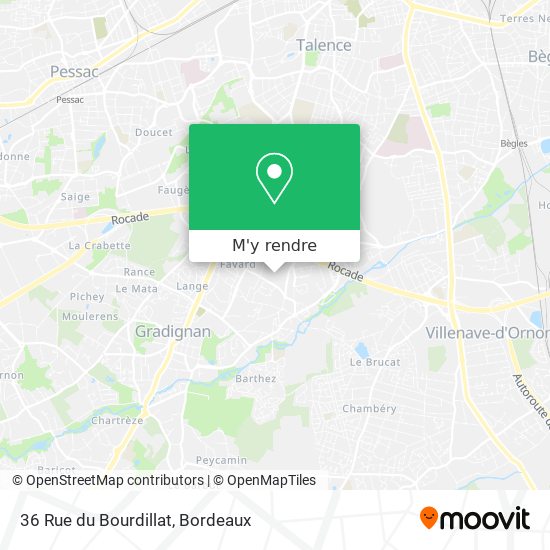 36 Rue du Bourdillat plan