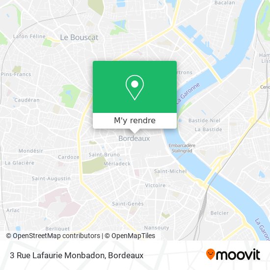 3 Rue Lafaurie Monbadon plan