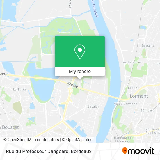 Rue du Professeur Dangeard plan