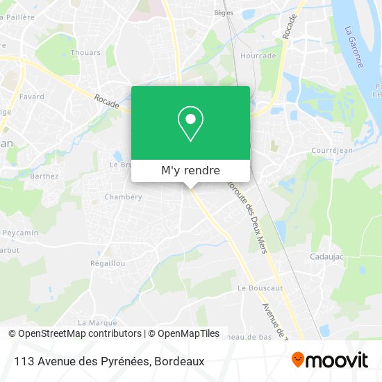 113 Avenue des Pyrénées plan