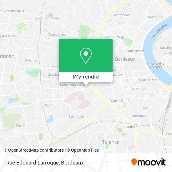 Rue Edouard Larroque plan