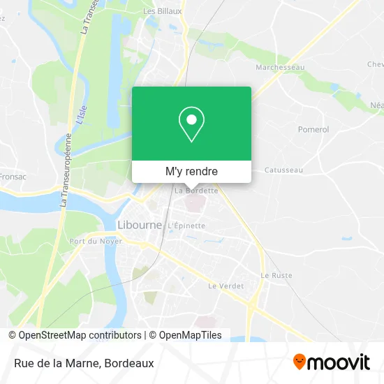 Rue de la Marne plan