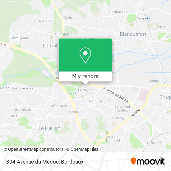 304 Avenue du Médoc plan