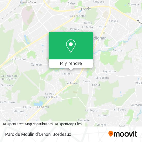 Parc du Moulin d'Ornon plan